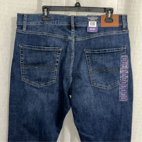 Lucky Brand 36 x 30 412 Athletic Slim Blue Stark Jeans - Picture 4 of 14